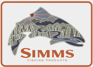 Simms Troutscape Sticker