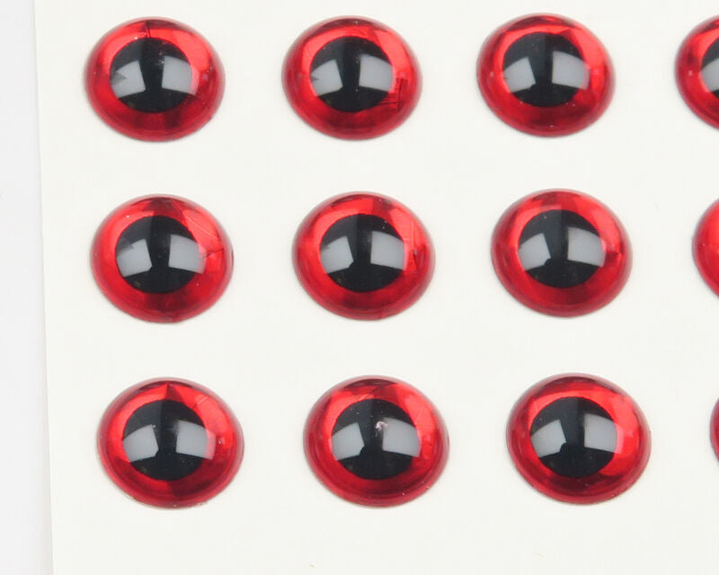 Hareline 1/4 3D Holographic Eyes - Red