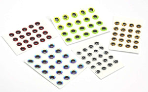 3D Adhesive Holographic Eyes - East Rosebud Fly & Tackle - Free Shipping, No Sales Tax