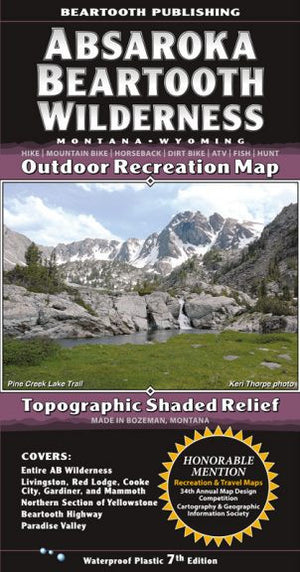 Absaroka Mountain Range Map - East Rosebud Fly and Tackle