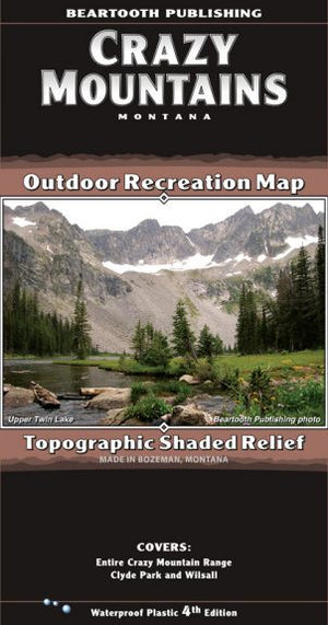 Crazy Mountain Range Map - East Rosebud Fly and Tackle