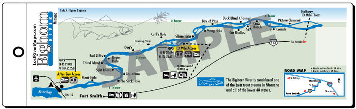 Bighorn Upper River Map