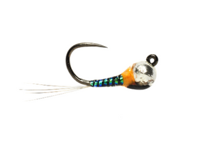 Pearl & Orange Jig - Barbless
