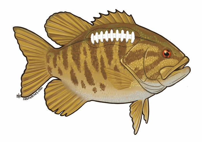 Smallie Football Decal No
