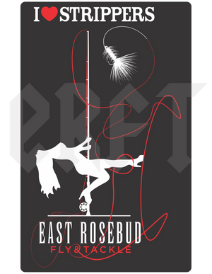 East Rosebud Fly and Tackle Strippers Sticker