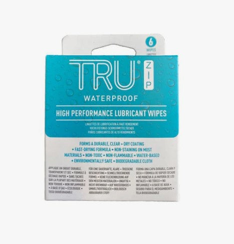 TruZip Lubricant Wipes - 6 Pack