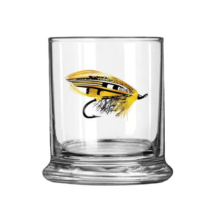 Salmon Fly - Metallic Old Fashioned Glass