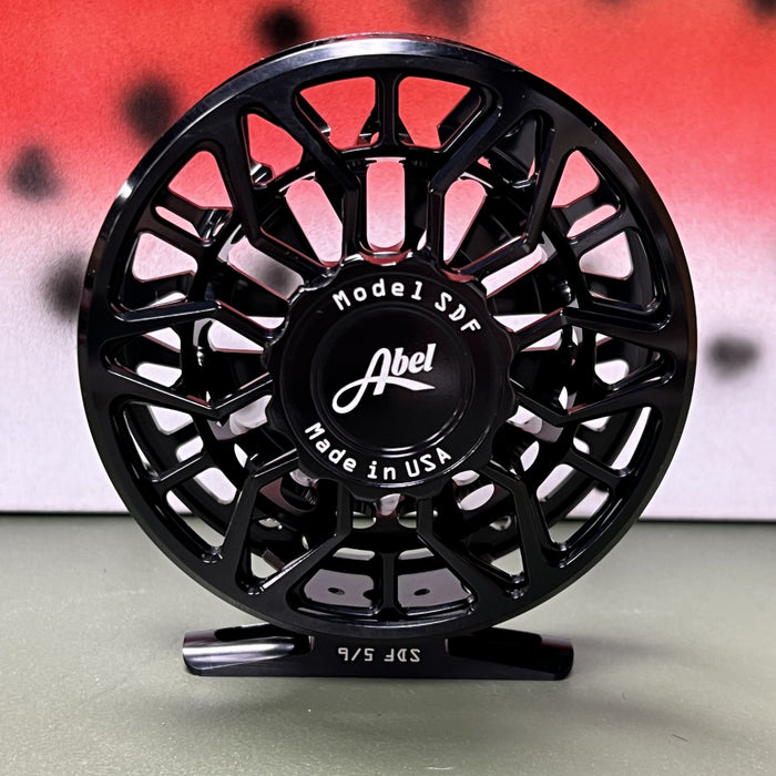 Abel SDF 5/6 Fly Reel - Ported Black