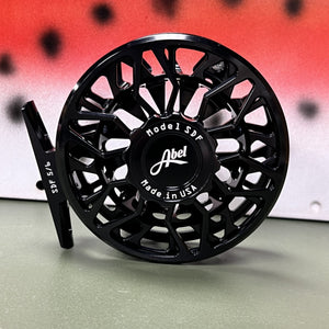 Abel SDF 5/6 Fly Reel - Ported Black