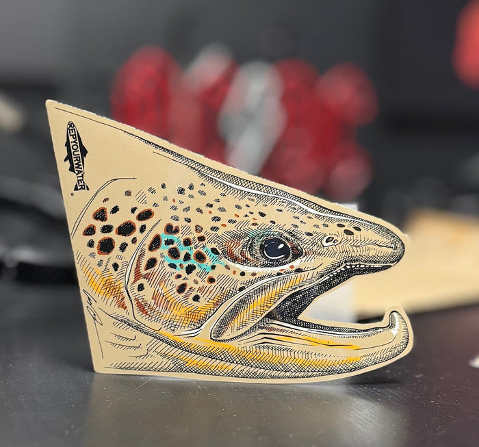 Rep Your Water Rising Brown Sticker