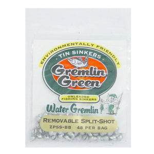 Water Gremlin Green Removable Tin Split Shot B