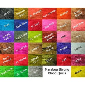 Strung Blood Marabou Quills - East Rosebud Fly & Tackle