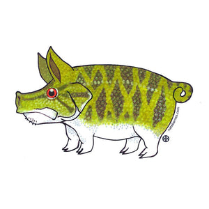 Pig Smallmouth Decal - East Rosebud Fly & Tackle