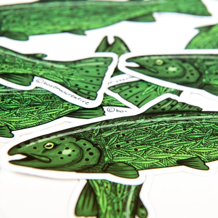 Green Trout Sticker