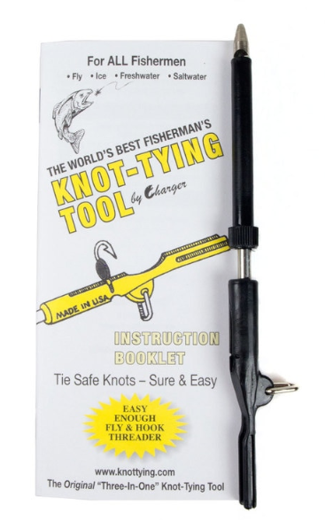 easy fish hook tie tool TYEPRO Fishing Knot Tying Tool/Jig Head and Eyelet Grip/Line Threader/Clipper for Shaky Hands and Poor Eyesight. Tackle Box Accessory Take the Hassle out of Tying Knots Boomerang Tool Company Tie-Fast Combo