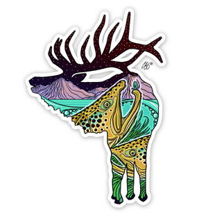 River Rut Elk Decal