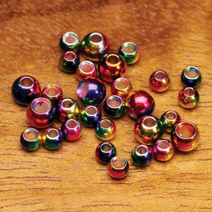 Multi-Hued Rainbow Brass Beads